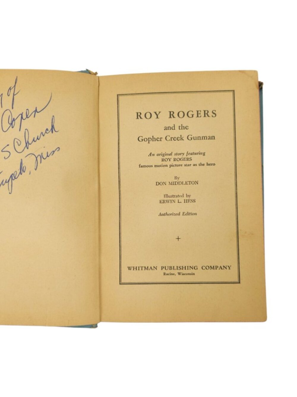 Roy Rogers And The Gopher Creek Gunman Don Middleton 1945 Hardcover Whitman - Picture 7 of 16